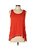 a.n.a. A New Approach 100% Rayon Orange Sleeveless Top Size L (petite) - photo 1