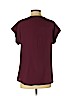 Pleione 100% Polyester Burgundy Short Sleeve Blouse Size XS - photo 2