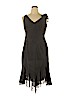 Ann Taylor LOFT 100% Polyester Black Casual Dress Size 14 - photo 1