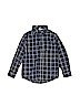 Crazy 8 100% Cotton Plaid Blue Long Sleeve Button-Down Shirt Size S (kids) - photo 1