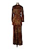 Oscar De La Renta Brown Jumpsuit Size 8 - photo 1