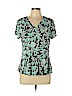 Sami & JO Blue Short Sleeve Top Size L (petite) - photo 1