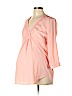 Motherhood 100% Polyester Pink 3/4 Sleeve Blouse Size L - photo 1