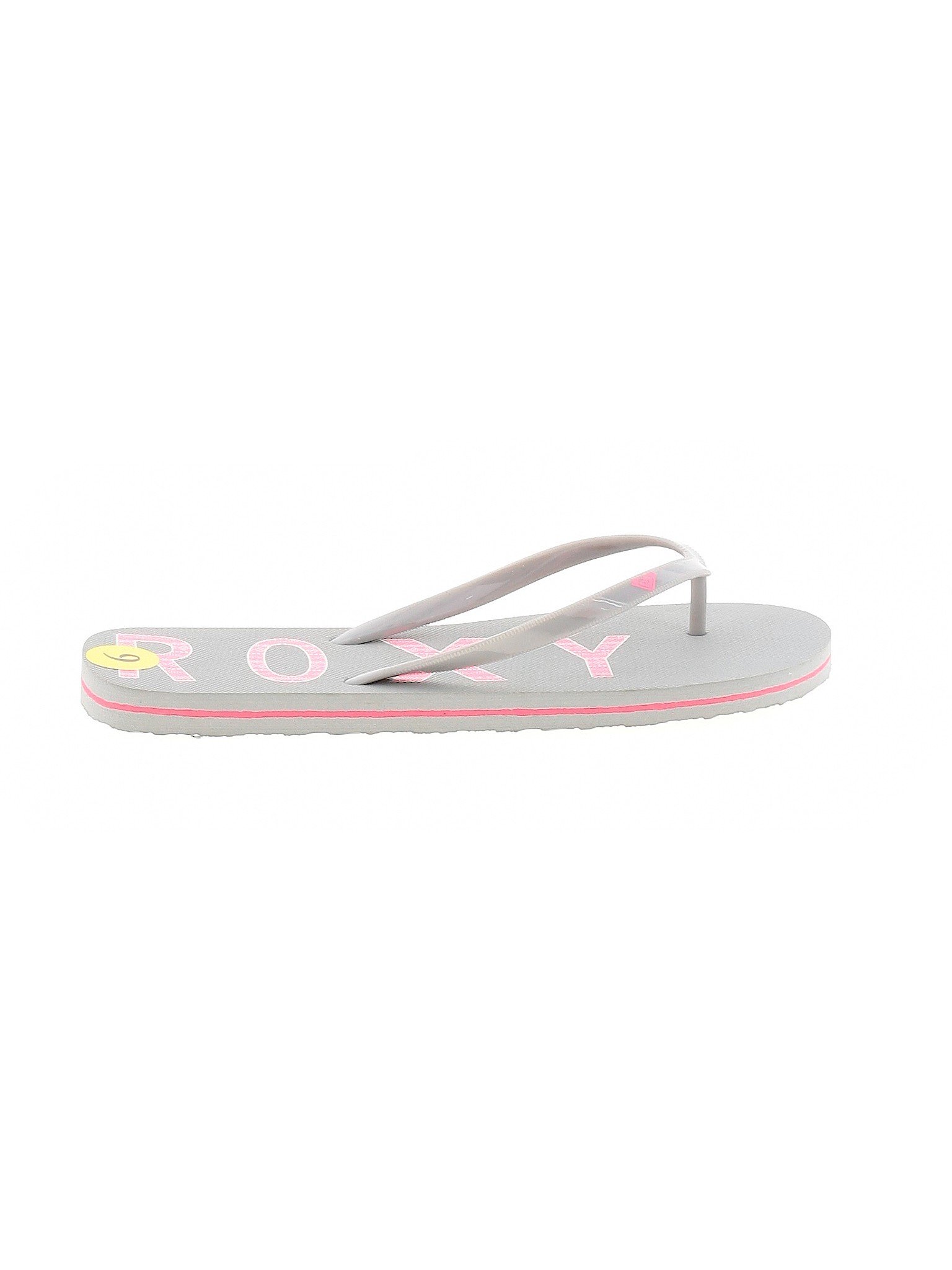 roxy white flip flops