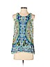 Etcetera 100% Polyester Blue Sleeveless Blouse Size 2 - photo 1