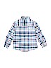 Carter's 100% Cotton Plaid Blue Long Sleeve Button-Down Shirt Size 3T - photo 2