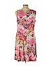 Perceptions Pink Casual Dress Size L (petite) - photo 2
