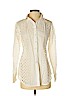 Nicole Miller Artelier 100% Cotton White Long Sleeve Button-Down Shirt Size P (petite) - photo 1