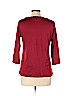 Talbots Burgundy 3/4 Sleeve Top Size L (petite) - photo 2