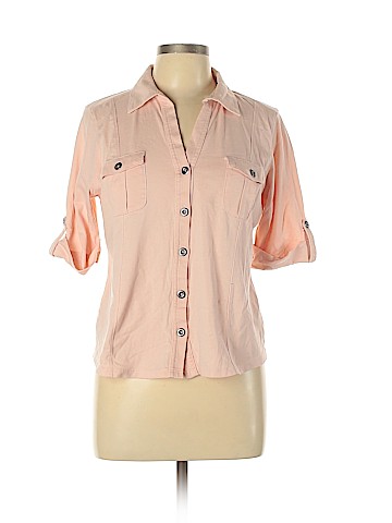 Style&Co Short Sleeve Button-Down Shirt (view 1)