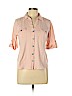 Style&Co 100% Cotton Pink Short Sleeve Button-Down Shirt Size L (petite) - photo 1