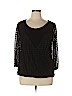 Roz & Ali Black 3/4 Sleeve Top Size XL - photo 1