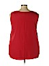 Faded Glory 100% Polyester Red Sleeveless Blouse Size 3X - photo 2