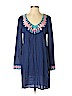 Badgley Mischka 100% Cotton Blue Casual Dress Size S - photo 1