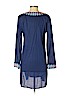 Badgley Mischka 100% Cotton Blue Casual Dress Size S - photo 2