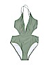 Cupshe 100% Polyester Green One Piece Swimsuit Size M - photo 1