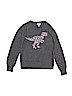 Cat & Jack Graphic Gray Pullover Sweater Size 10 - 12 - photo 1