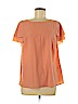 Banana Republic Factory Store 100% Polyester Orange Short Sleeve Blouse Size M - photo 1