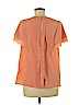 Banana Republic Factory Store 100% Polyester Orange Short Sleeve Blouse Size M - photo 2