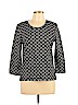 Jones New York Signature Black 3/4 Sleeve Blouse Size L (petite) - photo 1