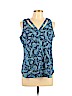 Candie's 100% Polyester Blue Sleeveless Blouse Size L - photo 1