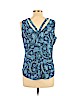 Candie's 100% Polyester Blue Sleeveless Blouse Size L - photo 2