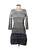 Pink Rose 100% Acrylic Gray Casual Dress Size M - photo 1
