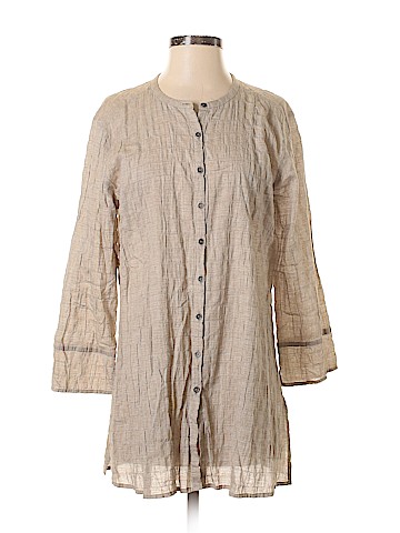 Eileen Fisher 3/4 Sleeve Button-Down Shirt (view 1)