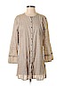 Eileen Fisher Tan 3/4 Sleeve Button-Down Shirt Size S - photo 1