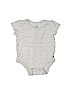 Baby Gap 100% Cotton Polka Dots Gray Short Sleeve Onesie Size 0-3 mo - photo 1