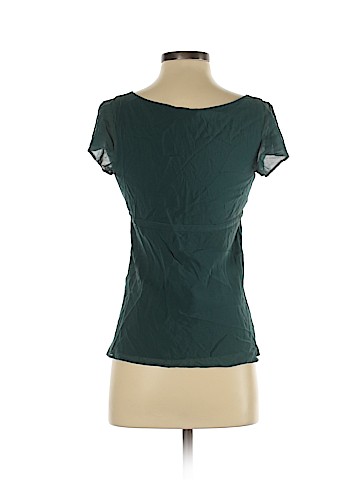 Theory Short Sleeve Silk Top (view 2)