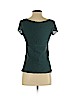 Theory Green Short Sleeve Silk Top Size P (petite) - photo 2