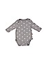Baby Gap 100% Cotton Gray Long Sleeve Onesie Size 0-3 mo - photo 1