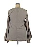 A Dip of Darling 100% Polyester Gray Long Sleeve Blouse Size XXXL - photo 2