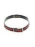 Unbranded 100% Leather Animal Print Burgundy Leather Belt Size M - photo 1