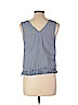 Assorted Brands 100% Cotton Blue Sleeveless Blouse Size M - photo 2