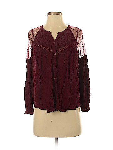 American Eagle Outfitters Long Sleeve Blouse (view 1)