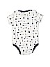 Assorted Brands 100% Cotton White Short Sleeve Onesie 6-9 MO / 9 MO - photo 2