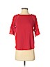Ann Taylor LOFT 100% Polyester Red Short Sleeve Blouse Size XS (petite) - photo 1