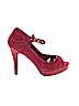 White House Black Market Burgundy Heels Size 8 - photo 1