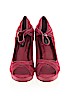 White House Black Market Burgundy Heels Size 8 - photo 2