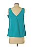 Trina Turk 100% Polyester Blue Sleeveless Blouse Size XS - photo 2