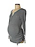 Motherhood Gray Long Sleeve Henley Size M - photo 1