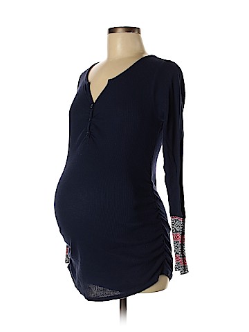 Motherhood Long Sleeve Henley (view 1)