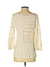 Lucky Brand 100% Cotton Ivory 3/4 Sleeve Top Size S - photo 2