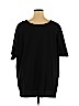 Woman Within 100% Cotton Black Short Sleeve Top Size 4X - photo 2
