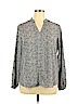 Zac & Rachel 100% Polyester Black Long Sleeve Blouse Size XL - photo 1