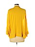 Zara 100% Polyester Yellow 3/4 Sleeve Blouse Size M - photo 2
