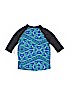 Lularoe Print Blue 3/4 Sleeve T-Shirt Size 2 - photo 2