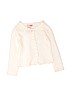 Pink Angel 100% Acrylic Solid White Cardigan Size 4T - photo 1